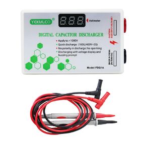 Digital Capacitor Discharger 10-1000V Fast Discharge Protection Electrician Voltage Discharging Tool for Electronic