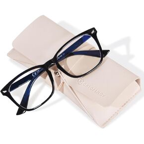 OPTOFENDY Blue Light Blocking Glasses Women Men, Computer Eyeglasses Anti Blue Light Glasses with Anti Eyestrain & UV