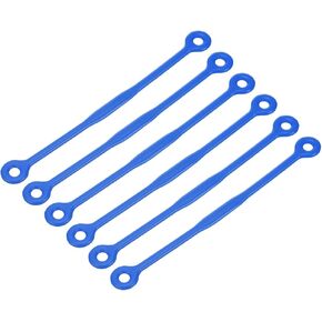 6 Pack Tennis Dampener - Shock Absorber, Silicone Racquet String Damping, Apply to Tennis Racket (12cm, Purple) in Kuwait