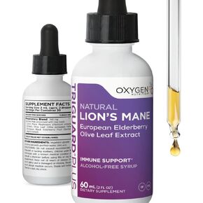 TriGuard Plus Lions Mane - Lions Mane منشط الذهن، أوراق الزيتون، خلاصة نبات البلسان، صبغة سائلة 2 أونصة سائلة | الوضوح العقلي والتركيز والذاكرة ودعم المناعة والطاقة | خالٍ من الكحول، وغير معدل وراثيًا، صُنع في الولايات المتحدة الأمريكية in Kuwait