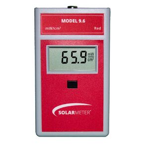 Model 9.6 Visible Red Light Meter, Handheld Digital Radiometer and Light Bulb Tester for Measuring Red Light for Collagen Stimulation & Wound Healing Lamps, 0-1999 μW/cm², Made in USA