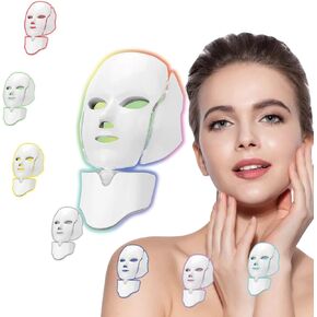 Seven-Colors Light, DELOO LED Facial Mask Device for Home Use, Multi-Color Light Mask for Daily Enjoyment