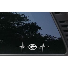 Life is Green Bay - 8" x 2 1/2" die Cut Vinyl Decal/Sticker for Windows, Cars, JDM, Trucks, Bumpers, Tool Boxes, Boats, laptops - virtually Any Hard, Smooth Surface. Made in The USA