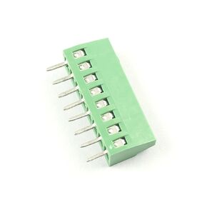 5pcs 8-Pin (8 Pole) Plug-in Screw Terminal Block Connector 2.54mm 0.1" Pitch Panel PCB Mount DIY