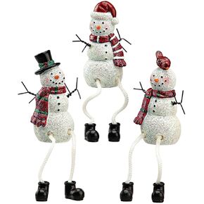 Resin Snowman Shelf Sitters, Set of 3 by Holiday PeakTM