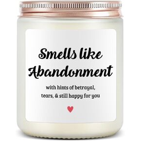 Smells Like Abandonment Candles, Coworker Leaving Gifts for Women Men, Going Away Gifts for Coworkers, Goodbye Gifts Farewell Gifts for Coworkers, Leaving Job Gifts for Women, Retirement Gifts