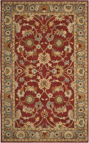 مجموعة التراث SAFAVIEH 2'3" x 8' أحمر/أزرق HG403A سجادة عداء من الصوف الفاخر الشرقي التقليدي المصنوع يدويًا in Saudi Arabia