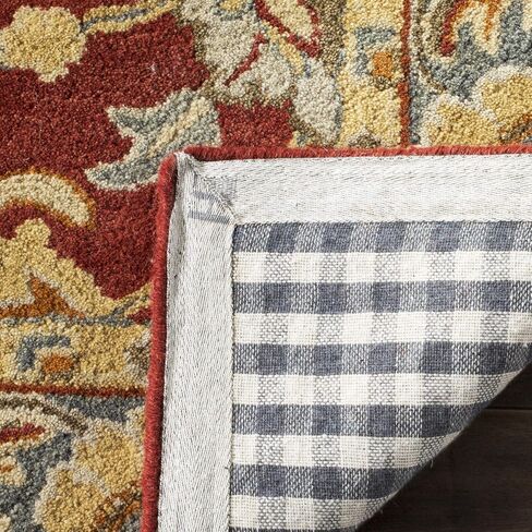 مجموعة التراث SAFAVIEH 2'3" x 8' أحمر/أزرق HG403A سجادة عداء من الصوف الفاخر الشرقي التقليدي المصنوع يدويًا in Saudi Arabia
