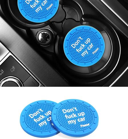 4 قطع قواعد أكواب من السيليكون الكريستالي للسيارة، قواعد أكواب السيارة اللامعة، حامل أكواب تلقائي مقاس 2.75 بوصة، مضادة للانزلاق، ديكور ملحقات السيارة الداخلية (أحمر) in Kuwait