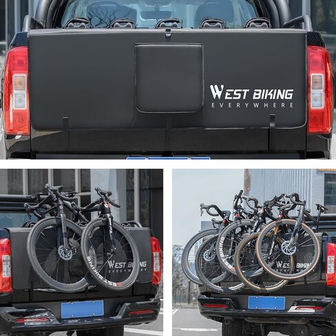 ICOCOPRO Bike Pads for Pickup Truck Tailgate with Secure Bike Frame Straps, Tailgate Protection Pad for Bike and Truck in Saudi Arabia