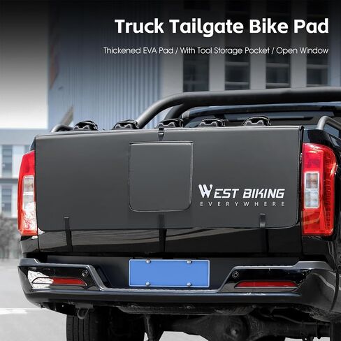 ICOCOPRO Bike Pads for Pickup Truck Tailgate with Secure Bike Frame Straps, Tailgate Protection Pad for Bike and Truck in Saudi Arabia