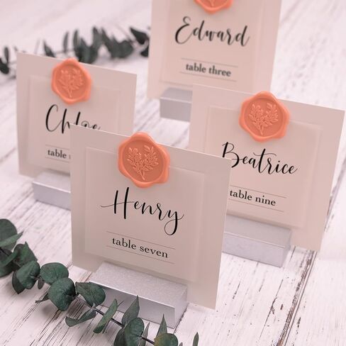 UNIQOOO Wax Seal Stickers - Eucalyptus Wedding Invitation Envelope Seal Stickers, 50 Pcs Self- Adhesive Moss Green Stickers, Perfect for Invitation, Christmas, Gift Wrapping, Party in Saudi Arabia
