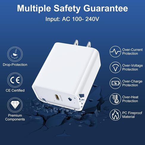 iPhone 15 Plus Charger Fast Charging, iPad Charger 35W USB C Fast Android Phone Wall Charger 3ft Type C to C Cable for iPhone 15 Pro Max 15,iPad Pro 13/11 2024,iPad Air 13/11 2024,Samsung A15 5G S24 in Saudi Arabia