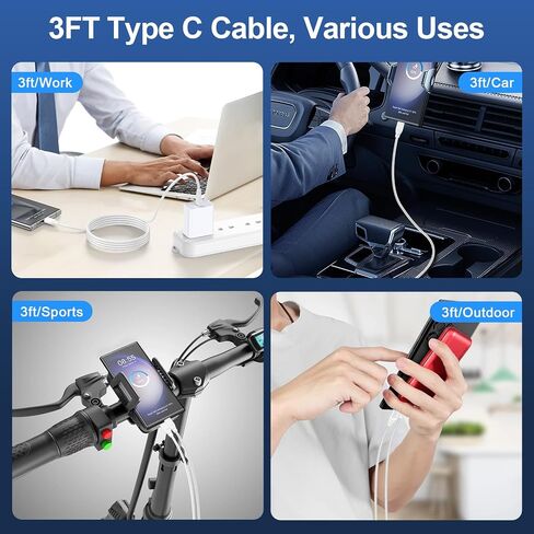 iPhone 15 Plus Charger Fast Charging, iPad Charger 35W USB C Fast Android Phone Wall Charger 3ft Type C to C Cable for iPhone 15 Pro Max 15,iPad Pro 13/11 2024,iPad Air 13/11 2024,Samsung A15 5G S24 in Saudi Arabia