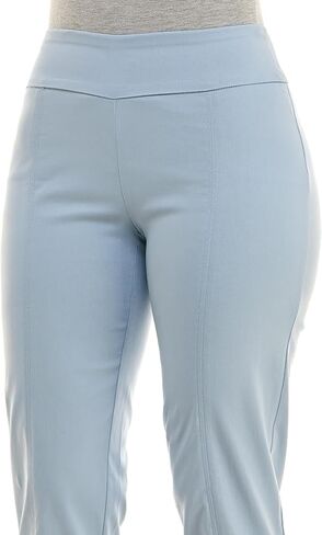 Zac & Rachel Women's Petite Millennium Fabric Pull-On Slim Leg Pant, Optic White, 8P in Saudi Arabia