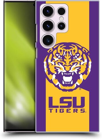 Head Case Designs Officially Licensed Louisiana State University LSU Tiger Graphics 1 Hard Back Case Compatible with Samsung Galaxy S23 Ultra 5G in Kuwait