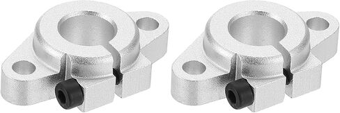 PATIKIL SHF25 Aluminum Linear Motion Rod Rail Clamping Guide Support, 2 Pcs for 25mm Dia Shaft in Saudi Arabia
