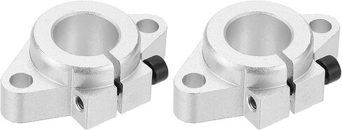PATIKIL SHF25 Aluminum Linear Motion Rod Rail Clamping Guide Support, 2 Pcs for 25mm Dia Shaft in Saudi Arabia