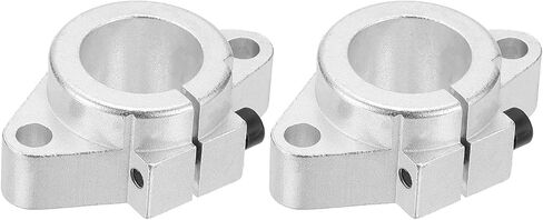 PATIKIL SHF25 Aluminum Linear Motion Rod Rail Clamping Guide Support, 2 Pcs for 25mm Dia Shaft in Saudi Arabia