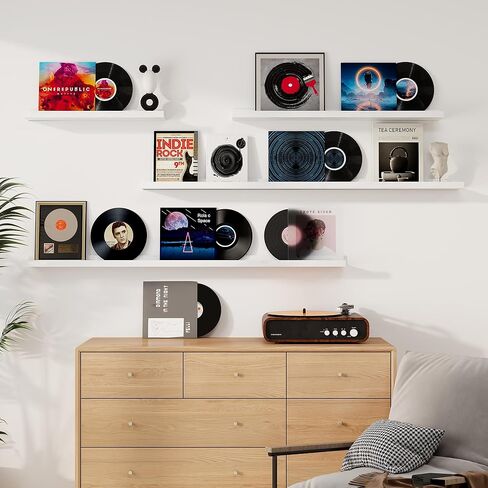 Floating Picture Ledge Shelves 24 Inch Solid Oak Wood Set of 2, Rustic Wall Storage Shelves with Lip, Kids Bookshelf, Photo & Picture Ledge Shelves for Bedroom, Living Room, Kitchen Natural Oak in Kuwait