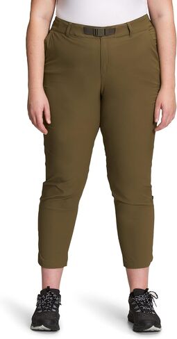 سراويل THE NORTH FACE Paramount متوسطة الارتفاع بالإضافة إلى سراويل قصيرة للسيدات للمشي لمسافات طويلة زيتوني عسكري 22 (قصير) in Saudi Arabia