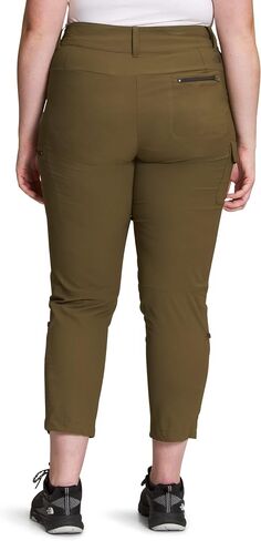سراويل THE NORTH FACE Paramount متوسطة الارتفاع بالإضافة إلى سراويل قصيرة للسيدات للمشي لمسافات طويلة زيتوني عسكري 22 (قصير) in Saudi Arabia