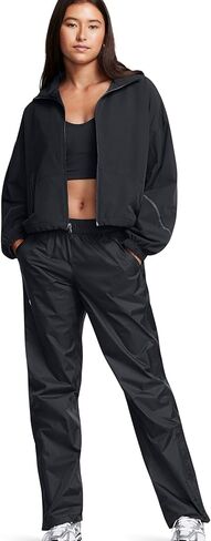 Under Armour - Womens Cloudstrike Rain Pant Pants, Color Pitch Gray/Black (012), Size: Large in Kuwait