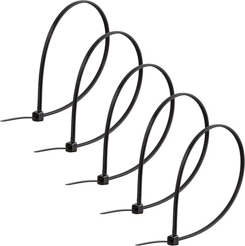 Power Gear 8-Inch Zip Ties, 20 Pack, Durable Nylon, Self-Locking, 40 Lbs. Tensile Strength, 1 7/8 Inch Maximum Diameter, Black, 51213 in Kuwait