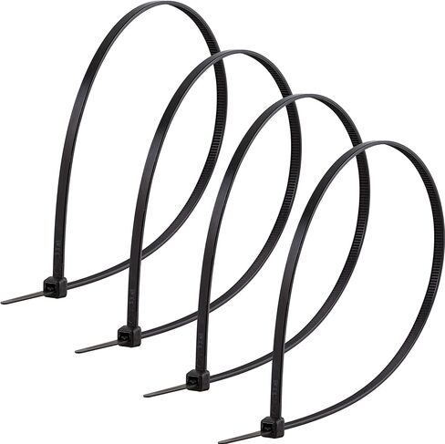 Power Gear 8-Inch Zip Ties, 20 Pack, Durable Nylon, Self-Locking, 40 Lbs. Tensile Strength, 1 7/8 Inch Maximum Diameter, Black, 51213 in Kuwait