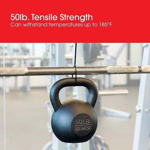 Power Gear 8-Inch Zip Ties, 20 Pack, Durable Nylon, Self-Locking, 40 Lbs. Tensile Strength, 1 7/8 Inch Maximum Diameter, Black, 51213 in Kuwait