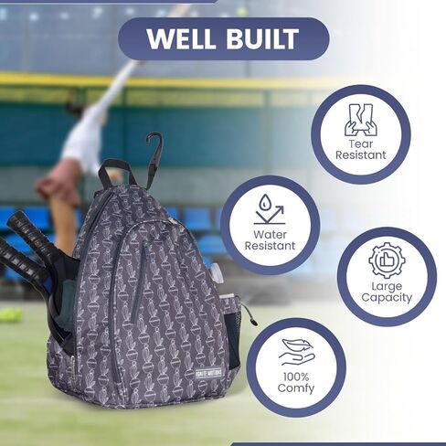 Pickleball Bag for Men & Women Pickleball Backpack - Adjustable Sling Bag/Crossbody with Fence Hook in Saudi Arabia