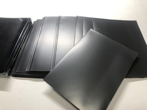 Black Matte Card Sleeves for MTG, 600 Pieces Perfect Fit Standard Card Sleeves for Trading Card Sports Cards Baseball Cards TCG Magic, Card Protector for Mini Photo, Sturdy and Nice Shuffling in Kuwait