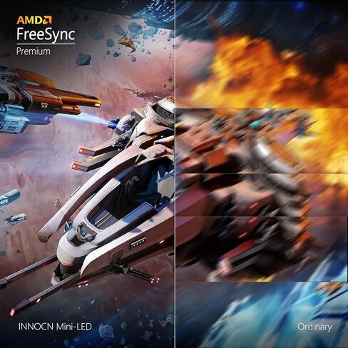 INNOCN 27A1S 27" OLED QHD Gaming Monitor 240Hz 0.03ms HDMI DP USB Type C Connectivity, Built-in Stereo Speakers, Height Adjustable Stand, Black in Kuwait