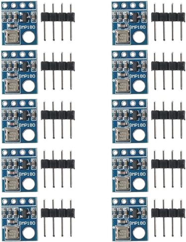 Temperature Sensor Module 10pcs 1.8V to 3.6V Digital GY-68 BMP180 Electronic Components Practical Barometric Pressure Sensor Module DIY in Saudi Arabia