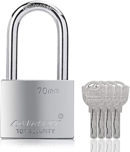 40mm Long Shackle Padlocks for Outdoor Use All Weather Resistant, Alloy Steel Heavy Duty Lock with 4 Keys in Saudi Arabia