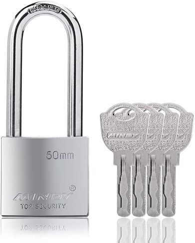 40mm Long Shackle Padlocks for Outdoor Use All Weather Resistant, Alloy Steel Heavy Duty Lock with 4 Keys in Kuwait
