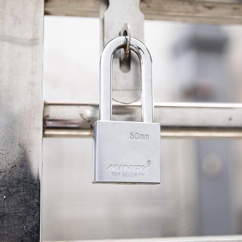 40mm Long Shackle Padlocks for Outdoor Use All Weather Resistant, Alloy Steel Heavy Duty Lock with 4 Keys in Kuwait