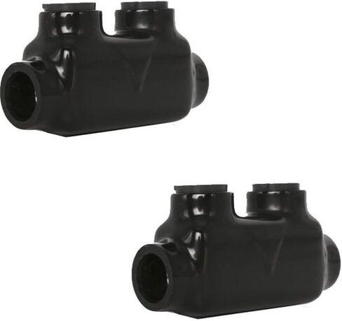 Insulated Wire Connectors DMNI - Polaris Connector Lugs Taps for Wires Range 2/0-6AWG - Aluminum and Copper Wire Split Bolt Connector Slotted or 3/16" (D2/0-1 Pack of 2) in Saudi Arabia