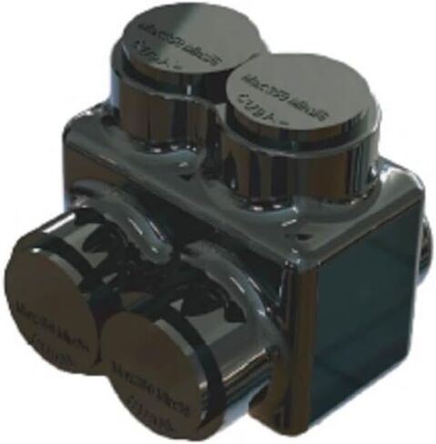 Insulated Wire Connectors DMNI - Polaris Connector Lugs Taps for Wires Range 2/0-6AWG - Aluminum and Copper Wire Split Bolt Connector Slotted or 3/16" (D2/0-1 Pack of 2) in Kuwait