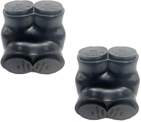 Insulated Wire Connectors DMNI - Polaris Connector Lugs Taps for Wires Range 2/0-6AWG - Aluminum and Copper Wire Split Bolt Connector Slotted or 3/16" (D2/0-1 Pack of 2) in Saudi Arabia