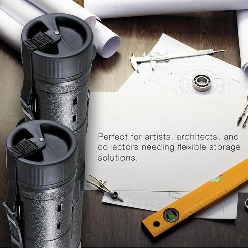 U.S. Art Supply Large Black Telescoping Drafting Tube - Outside Diameter: 5-1/2 inch, Inside Diameter: 5 inch, Length: 31-5/8 to 53-3/4 inches in Saudi Arabia