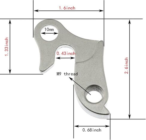 RLECS 2 قطعة دراجة الطريق الجبلية دراجة الدراجة الخلفية والعتاد الذيل هوك مع المكسرات Derailleur شماعات العالمي نقل الرف دراجة الرف in Saudi Arabia
