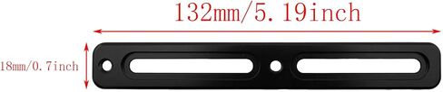 TAODAN Bicycle Water Bottle Cage Extension Bracket with Installation Screws Hex Wrench Multi-Functional Conversion Base Adjustable Base Position Suitable for Fixed Gears 132x18mm Black in Saudi Arabia