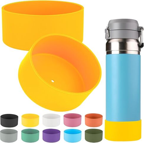 2 Pcs Silicone Boot Sleeve Compatible Stanley Quick Flip GO Water Bottle,for Stanley Quick Flip GO Water 36oz Bottle Boot.Avoid Scratches and Noise in Saudi Arabia