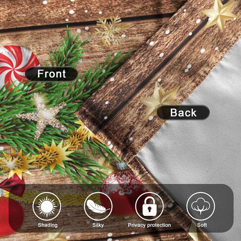عيد الميلاد نافذة الستائر مجموعة مع الستارة 3pcs شجرة عيد الميلاد الخشبية ثلج المطبخ الستائر مجموعات الستارة قصيرة للحمام وغرفة النوم نافذة غرفة المعيشة in Kuwait