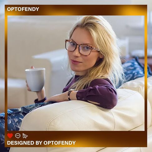 نظارات OPTOFENDY لحجب الضوء الأزرق للنساء والرجال، نظارات كمبيوتر مضادة للضوء الأزرق مع مقاومة لإجهاد العين والأشعة فوق البنفسجية in Saudi Arabia