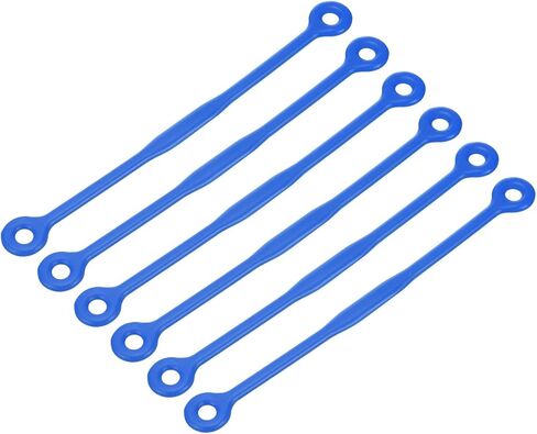 6 Pack Tennis Dampener - Shock Absorber, Silicone Racquet String Damping, Apply to Tennis Racket (12cm, Purple) in Kuwait