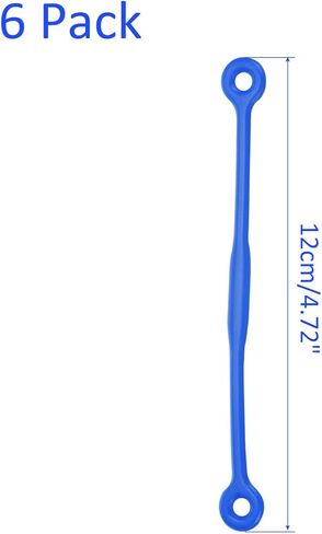 6 Pack Tennis Dampener - Shock Absorber, Silicone Racquet String Damping, Apply to Tennis Racket (12cm, Purple) in Kuwait