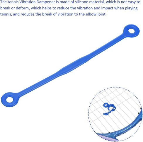 6 Pack Tennis Dampener - Shock Absorber, Silicone Racquet String Damping, Apply to Tennis Racket (12cm, Purple) in Kuwait