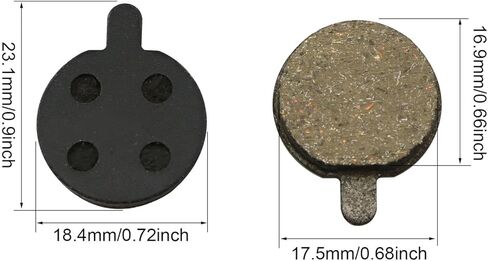 4 أزواج من وسادات فرامل القرص شبه المعدنية ملحقات بديلة لفرامل الفرامل الدوارة أجزاء وسادة منخفضة الضوضاء للدراجة الكهربائية in Kuwait